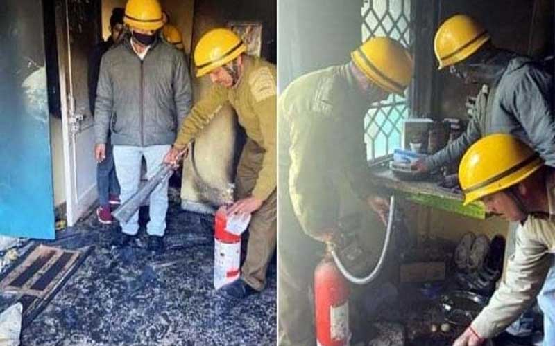 रात भर सुलगती रही रेडीमेड कपड़ो की दुकान, सुबह तक सब कुछ जलकर राख