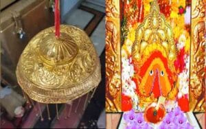 Devotees offered gold umbrella in the court of Mother Chintpurni, even in February...