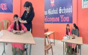 Children learned bad touch and good touch at Genius Global School