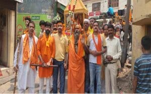 Grand procession taken out in Nahan on the birth anniversary of Lord Parashuram