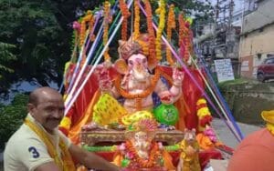 Ganpati Bappa's procession came out with great pomp in Nahan