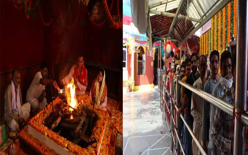 5000 devotees visited Mata Bala Sundari on Durga Ashtami