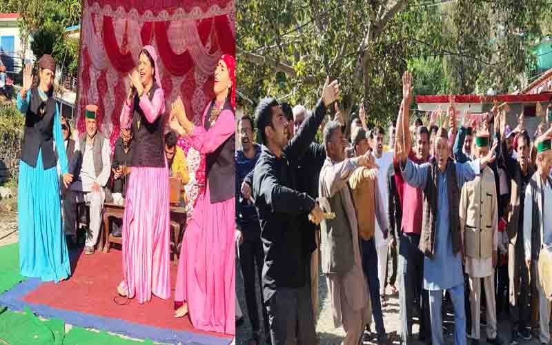 “ऐसी मूंजरे जोगी जवाना” नामक नाटी पर पीरन मेले मेें झूमे लोग