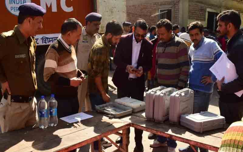 निर्वाचन क्षेत्रों को आवंटित की गई वी.वी.पैट मशीनें