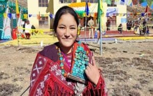 98.08 percent polling took place at the world's highest polling station