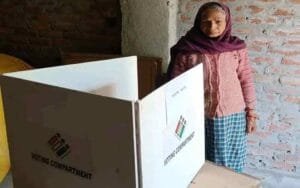 Divyang and above 80 years of age voters voted from home in the district, so far total...