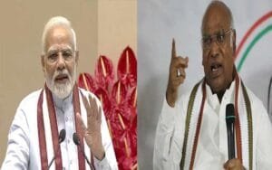 PM Modi and Congress President Kharge