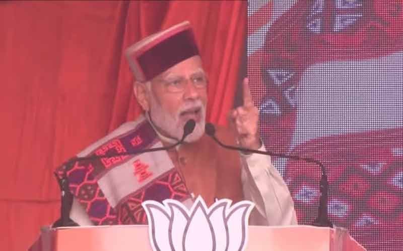 PM Modi roared in Kangra's Chambi, targeted Congress fiercely