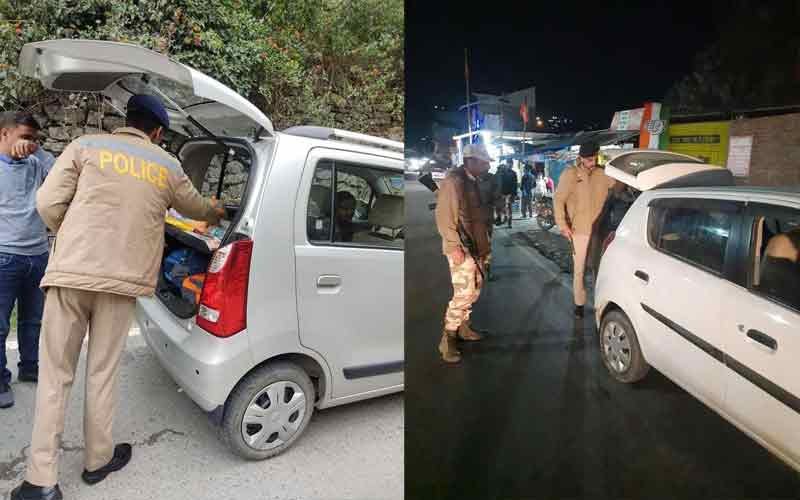 विधानसभा चुनाव के चलते पुलिस अलर्ट, चौबीसों घंटे चल रहा सर्च अभियान