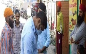 The department raided the shops of meat sellers, challans were cut for seven