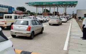 The department took four toll barriers under its control for non-payment of dues