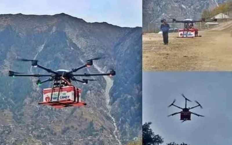 हिमाचल में ड्रोन से सेब पहुंचाने का ट्रायल सफल, 12 से 18 किलो तक….