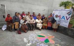 Unique initiative to make voters aware in the district, inspired by making Rangoli
