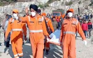 Bodies of laborers drowned in Dhaulasiddh project site recovered, after post mortem....