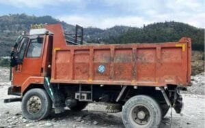 Diesel theft from tipper parked on the roadside