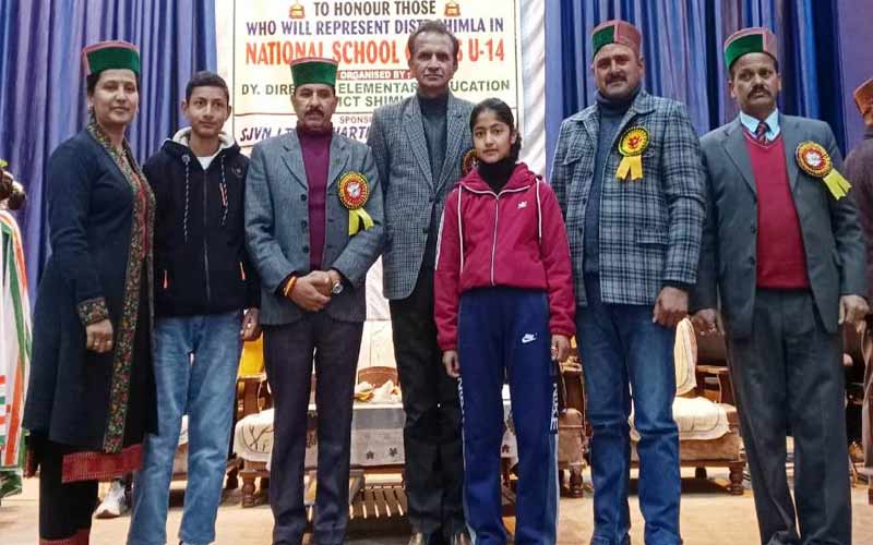 जुन्गा स्कूल के रोहित व माही का राष्ट्रीय स्तर की हाॅकी प्रतियोगिता में चयन