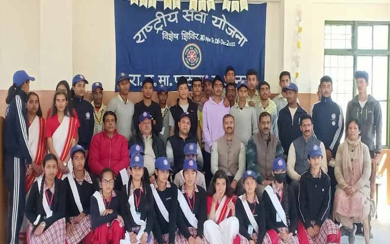 Seven day NSS camp concluded, Shivani and Piyush...