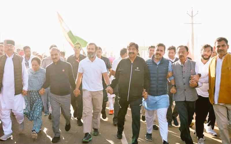 Himachal Chief Minister Sukhwinder Singh Sukhu participated in Bharat Jodo Yatra