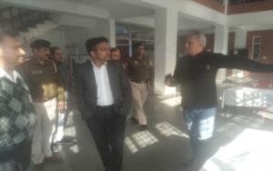 The Deputy Commissioner inspected the strong rooms to review the preparations for counting of votes.