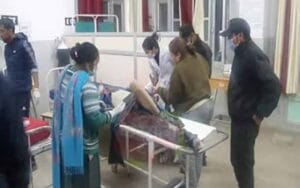 Two people were hit by tipper tire burst, referred to IGMC