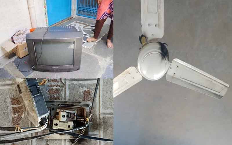 हाई वोल्टेज से ग्रामीणों के जले इलेक्ट्रिक उपकरण, लाखों का नुक्सान