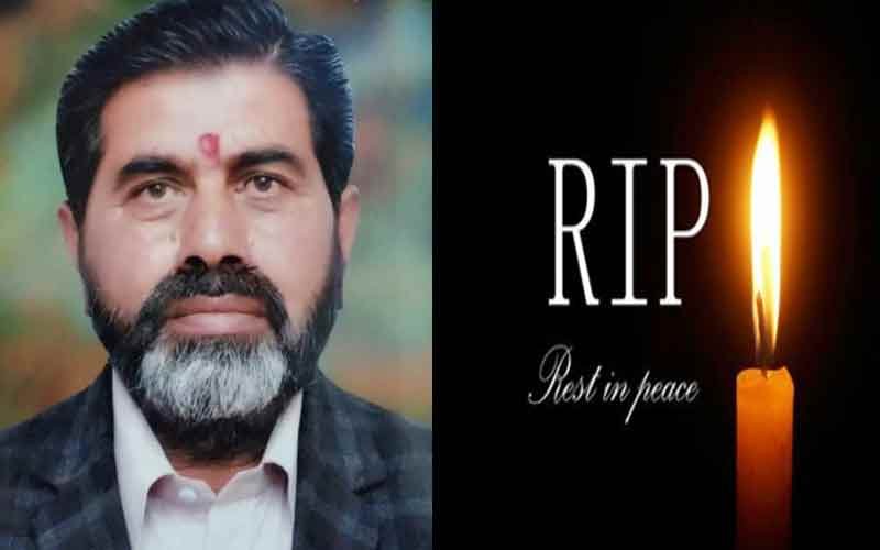 जियालाल शास्त्री के आकस्मिक निधन पर पूरे राजगढ़ में शोक की लहर