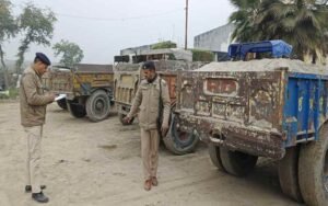 District Police crackdown on mining mafia, 11 vehicles seized