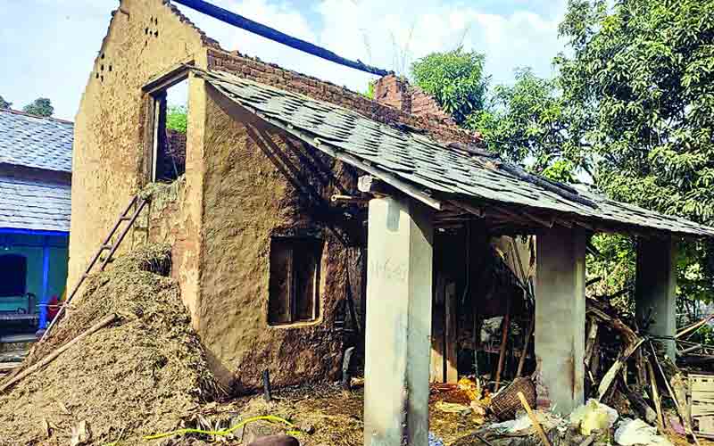 गौशाला में आग लगने से भारी नुक्सान, अंदर बंधे मवेशी….