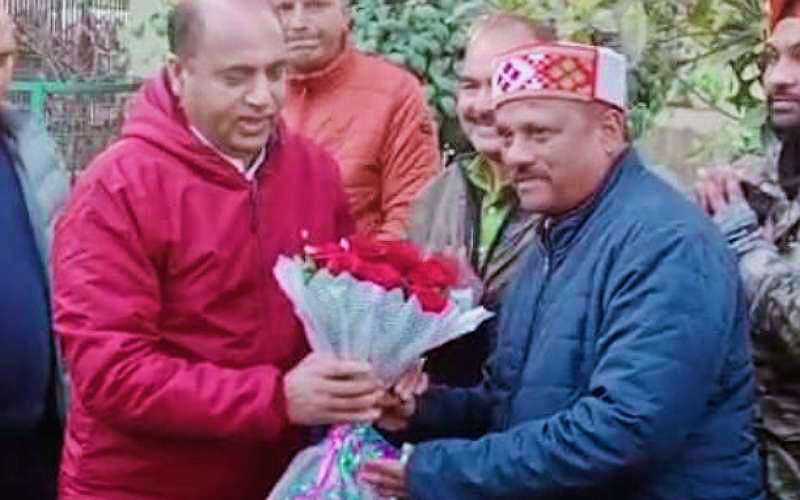 पांवटा पहुंचे पूर्व सीएम जयराम ठाकुर, बोले- कांग्रेस ने एक माह बाद किया आधे अधूरे मंत्रिमंडल का गठन