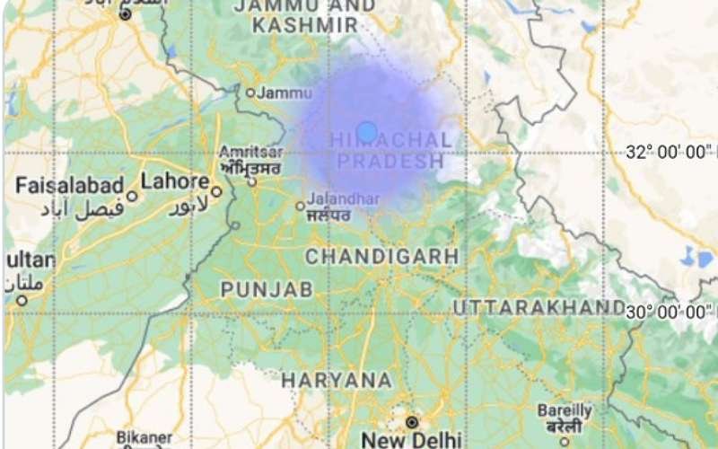 एक बार फिर भूकंप के झटकों से हिली हिमाचल की धरती, रिक्टर स्केल पर तीव्रता रही….