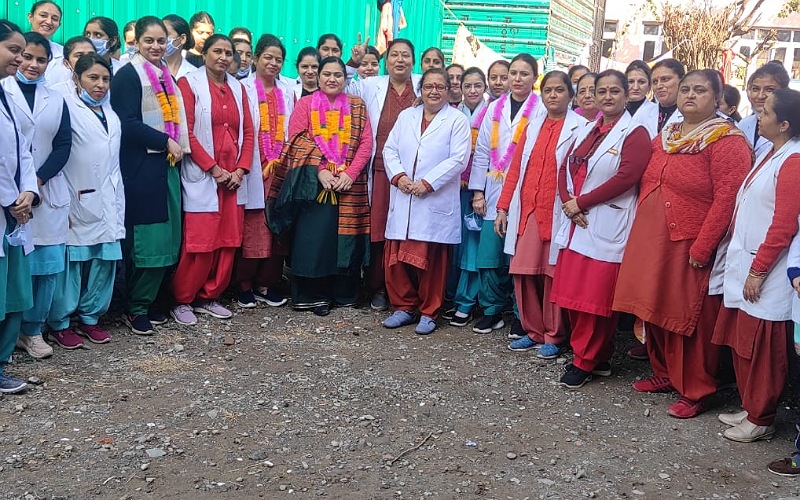 नाहन मेडिकल कॉलेज  की नर्सेज एसोसिएशन की नई कार्यकारिणी घोषित