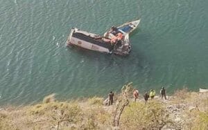 Tragic accident: Uncontrolled tanker fell into dam, two died