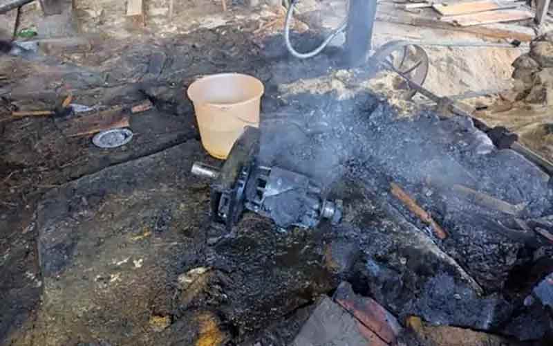 आरा मशीन के शेड में भीषण अग्निकांड, लाखों का नुक्सान