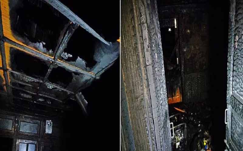 दो मंजिला मकान में हुआ भीषण अग्निकांड, आग में झुलसने से 12 वर्षीय बच्चे की मौत