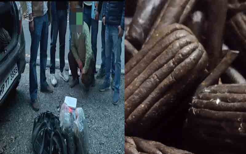 सिरमौर पुलिस की बड़ी कार्यवाही, गाड़ी से पकड़ी इतनी किलो चरस….