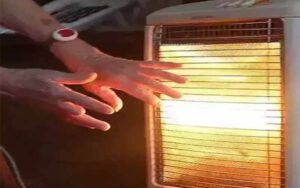 The person fell asleep after turning on the heater, when the eyes opened, the body….