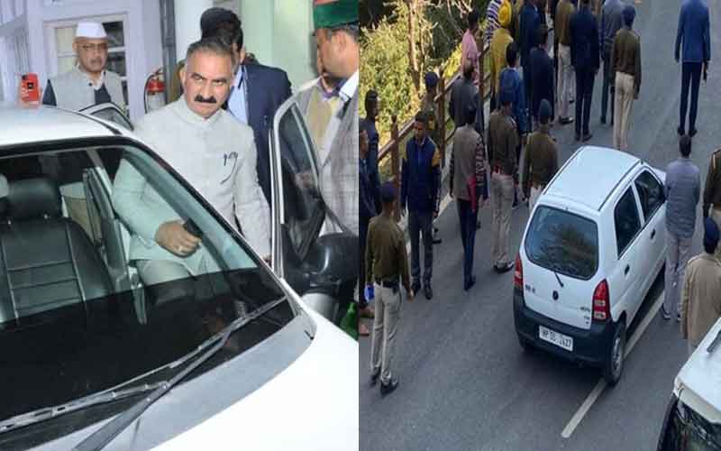 बजट सत्र में अपनी निजी ऑल्टो कार में आकर सीएम ने दिया खर्चो में कटौती का संदेश
