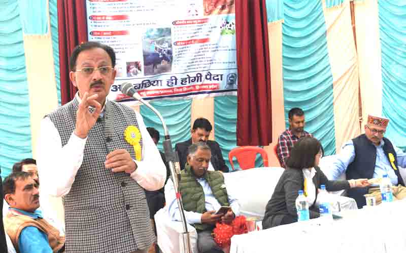 पशुधन का ग्रामीण आर्थिकी में बहुत बड़ा योगदान- हर्षवर्धन चौहान