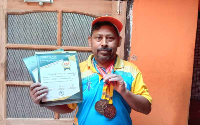 नाहन के दिनेश चौहान ने दो स्वर्ण समेत जीते तीन पदक