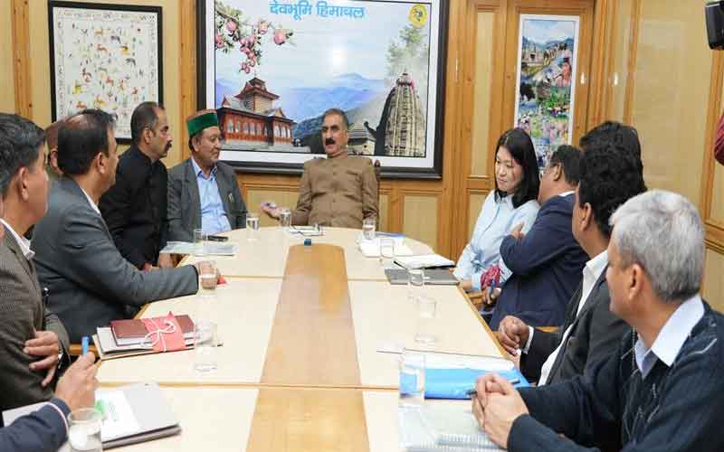 एशियन विकास बैंक के पीआरएफ मिशन ने मुख्यमंत्री से की भेंट