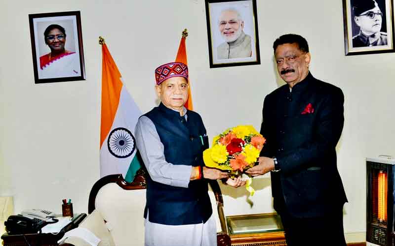 ठियोग के विधायक कुलदीप सिंह राठौर ने राज्यपाल शिव प्रताप शुक्ला से की भेंट