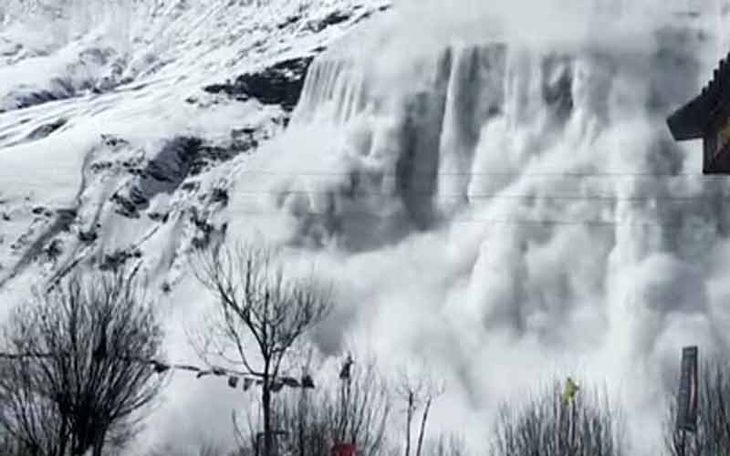लाहौल के गोंधला में हुआ हिमस्खलन, नहीं हुआ कोई जानी नुक्सान