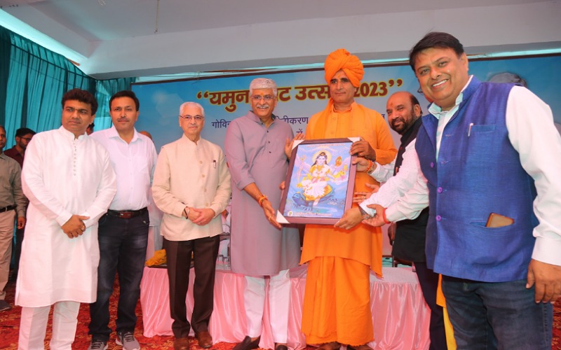 जल शक्ति मंत्री गजेंद्र सिंह शेखावत ने रखी गोविंदघाट नवीनीकरण की आधारशिला