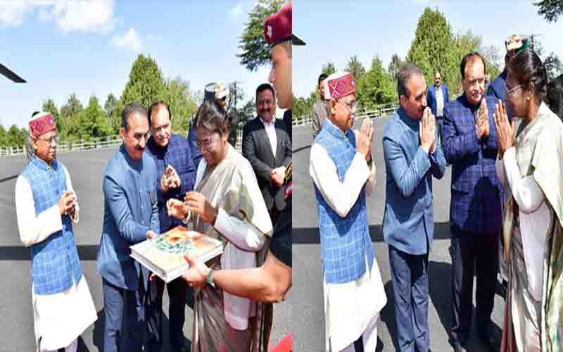 मशोबरा में राष्ट्रपति द्रौपदी मुर्मु को दी गई गरिमापूर्ण विदाई