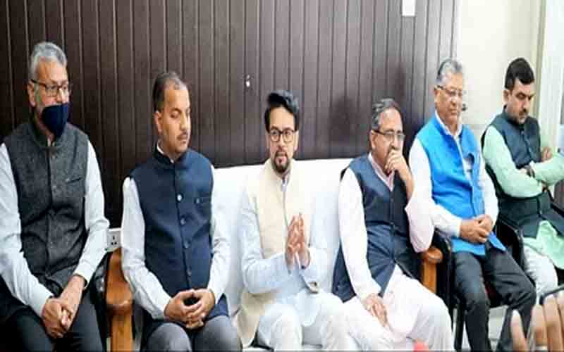 राहुल गांधी ने देशभर के नेताओं को इकट्ठा कर अदालत पर दबाव बनाने का किया प्रयास- अनुराग ठाकुर