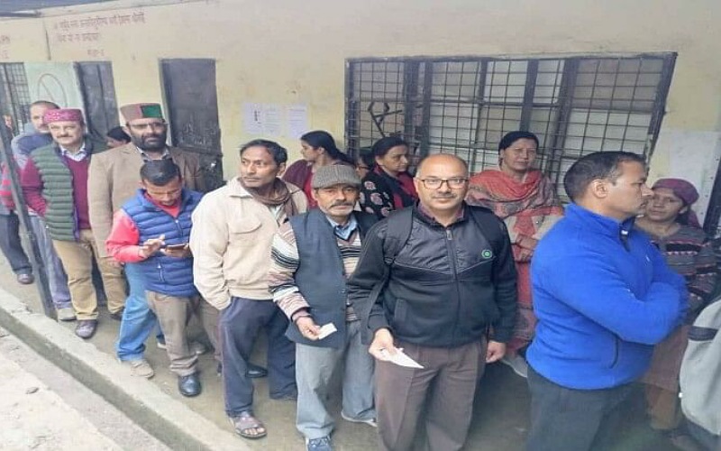 शिमला नगर निगम चुनाव में 58.97 फीसदी मतदान