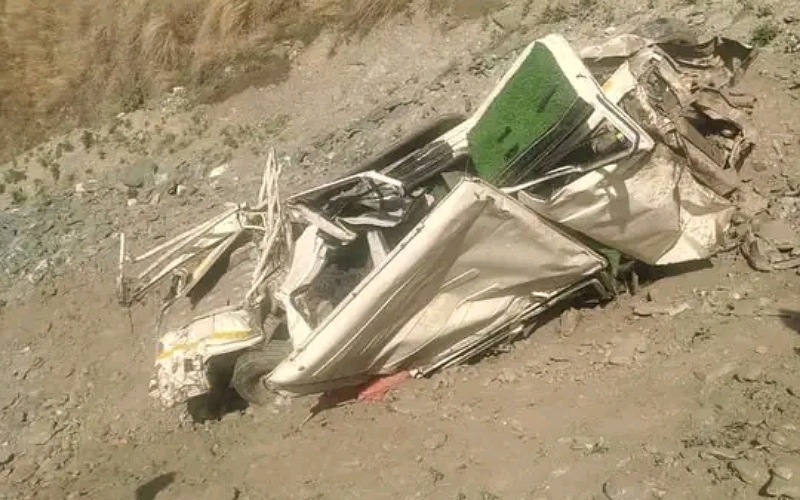 अनियंत्रित होकर खाई में गिरी बोलेरो कैंपर, हादसे में 2 की मौत