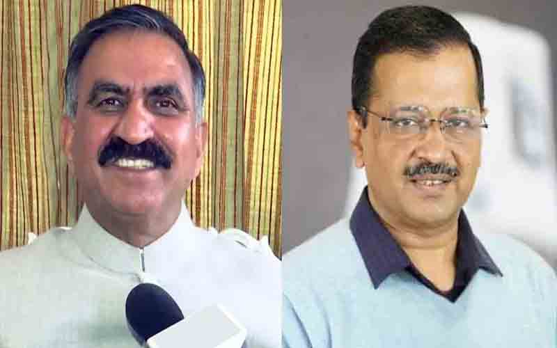 सीएम सुक्खू ने दिल्ली के मुख्यमंत्री अरविंद केजरीवाल से की भेंट