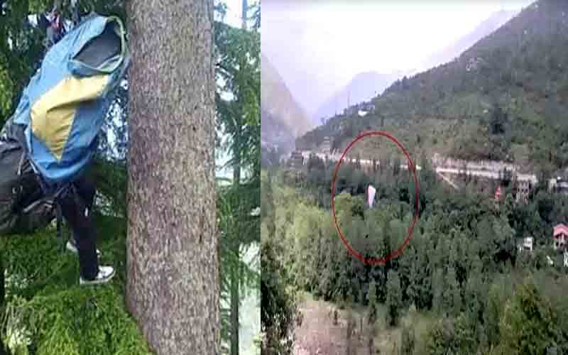 कुल्लू में अंधड़ से तीन पैराग्लाइर पायलटों की आपात लैंडिंग, दो जख्मी