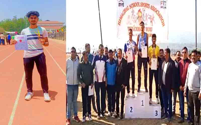 राष्ट्रस्तरीय खेलकूद प्रतियोगिता में करियर एकेडमी स्कूल नाहन के छात्र का हुआ चयन